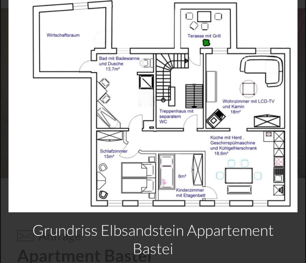 Guesthouse Elbsandstein App. Bastei Rathmannsdorf المظهر الخارجي الصورة